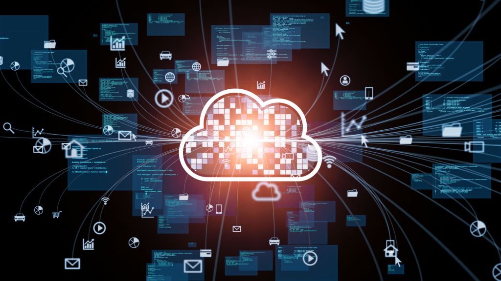 cloud computing concept illustration